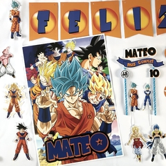 Kit decoración para cumpleaños Dragon ball