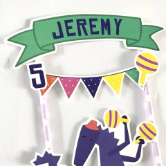 Cake topper Pincho Adorno torta personalizado monstruo de la laguna - comprar online