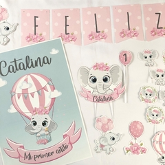 Kit decoración para cumpleaños elegante bebe