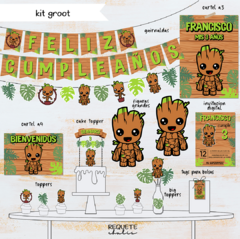 Kit imprimible deco básico Groot