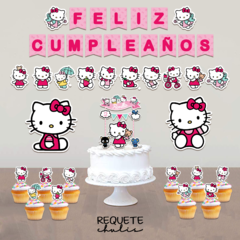 Kit cumpleaños deco mini Hello Kitty