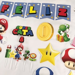 Cake topper Pincho Adorno torta Personalizado Mario Bros - comprar online