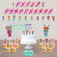 Kit cumpleaños deco mini bebes llorones