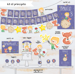 Kit imprimible deco básico el principito