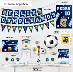 Kit imprimible deco básico Futbol