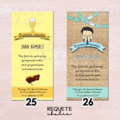 Pack 35 opalina Tarjetas estampitas Primera Comunión en internet