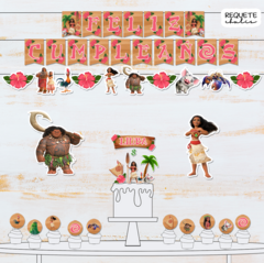 Kit cumpleaños deco mini Moana - comprar online