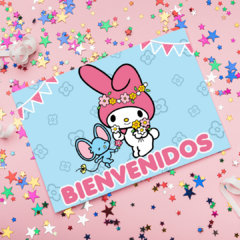 Kit imprimible deco básico My Melody - Requetechulis