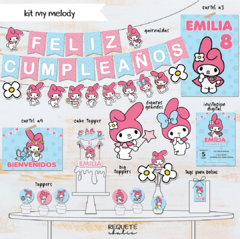 Kit imprimible deco básico My Melody