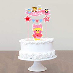 Cake topper Pincho Adorno torta Personalizado Patita