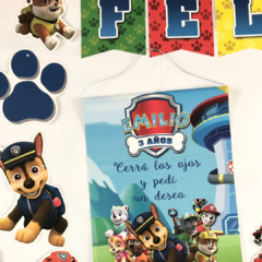 Kit decoración para cumpleaños Paw Patrol en internet