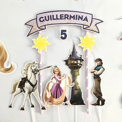 Cake topper Pincho Adorno para torta Personalizado Rapunzel 2