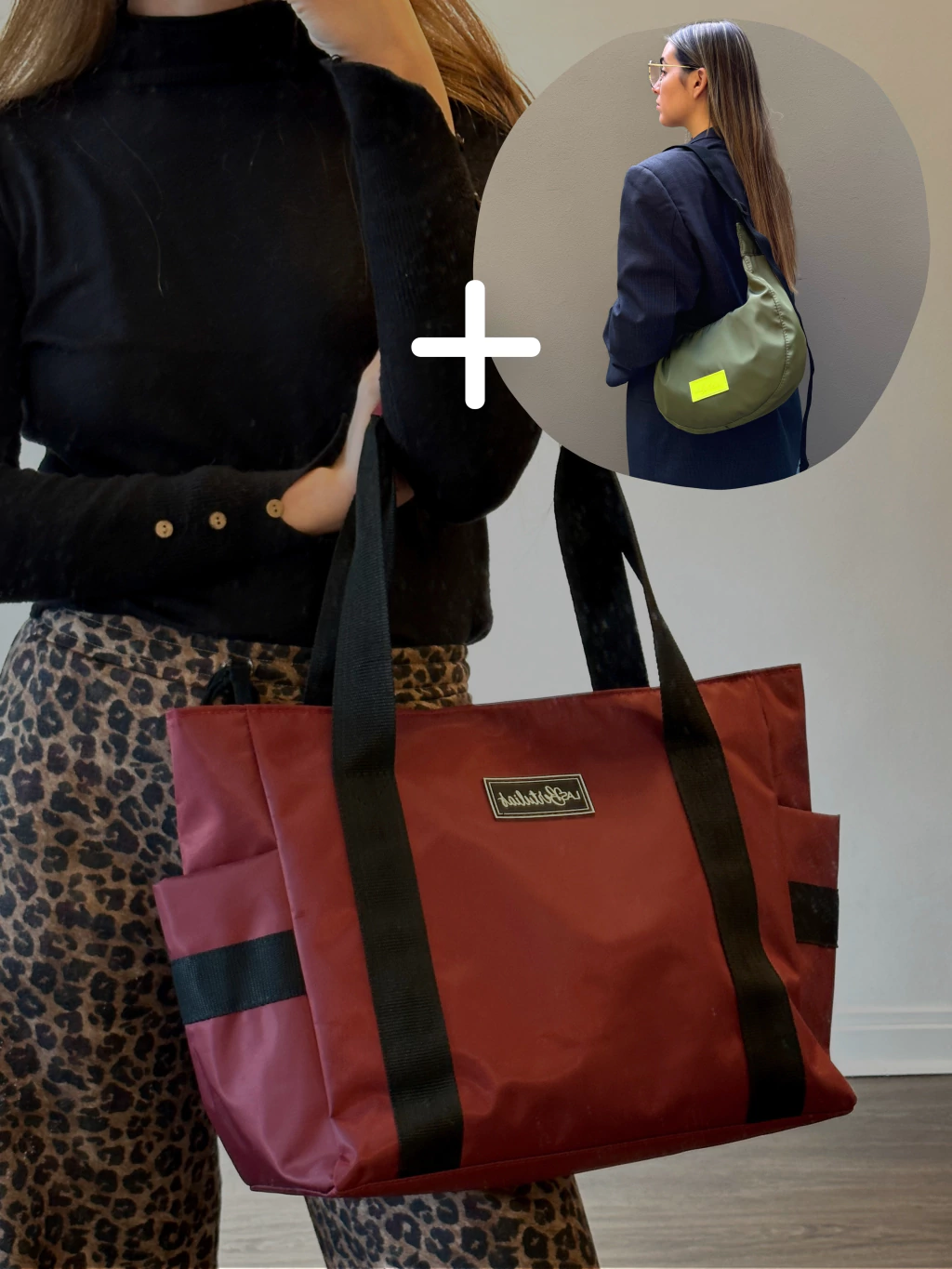 Bolso Andorra bordo + bandolera Niza