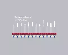 Kit 12 Piedras Diamantadas Para Prótesis Dental Microdont en internet
