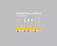 Kit 7 Piedras Diamantadas Acabado Fino Ultrafino Microdont en internet
