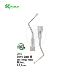 Cureta Lucas 85 Mango Hueco 17,5cm Ø3,3mm 3086 Kohler - Dentalpack
