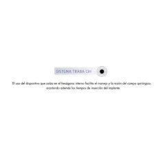 Implante Cónico Hex Int S/ Montura Cih Ø5.00mm Byw Implantes - comprar online