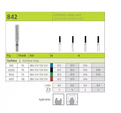 Piedra de Diamante Cilíndrica Redondeada P/Turbina FG 842 Jota - comprar online