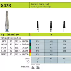 Piedra de Diamante Cónica Redondeada P/Turbina Fg 847R Jota - comprar online