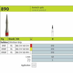 Piedra de Diamante Cónica en Punta P/Turbina Fg 890 Jota - comprar online