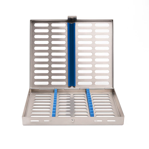 Caja Metálica Cassette Para 20 Instrumentos 28x18.4x2.8cm Belkys - comprar online