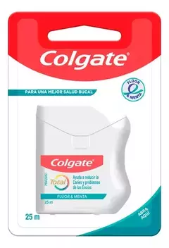 Hilo Dental tipo Cinta con Flúor y Menta 25mts Colgate - comprar online