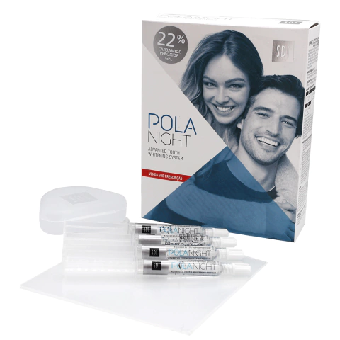 Blanqueamiento Dental 22% Pola Night Sdi Kit 4 Jeringas 3g + Accesorios