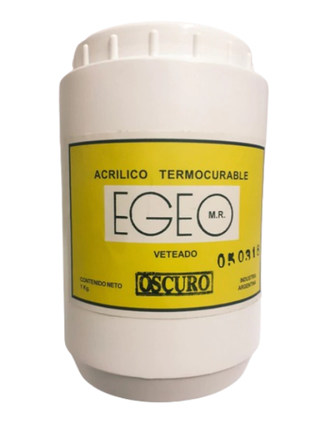 ACRILICO TERMOCURABLE VETEADO OSCURO X 1KG EGEO