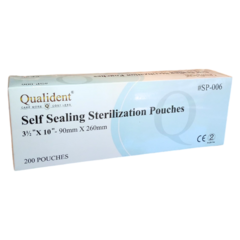 Pouch P/Esterilización 9x26cm 200u Autosellable Qualident en internet