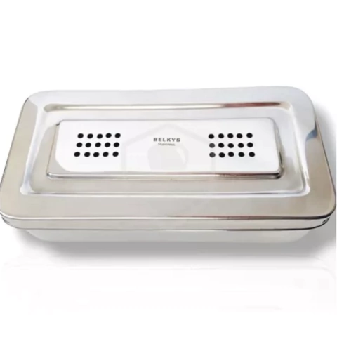 Caja Metálica Perforada 20x10x4cm Belkys - comprar online