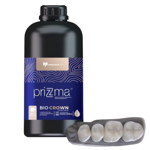 Resina 3D Prizma Bio Crown 250gr Makertechlab