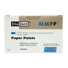 Conos de Papel Absorbente Milimetrados 200u Diadent en internet