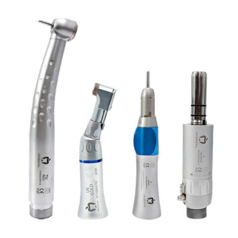 Kit Académico Micromotor + Contra ángulo +Pieza de Mano + Turbina Apple Dental