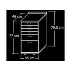 Mueble Rodantes Cajonera Odontología / Estética DSJ - comprar online