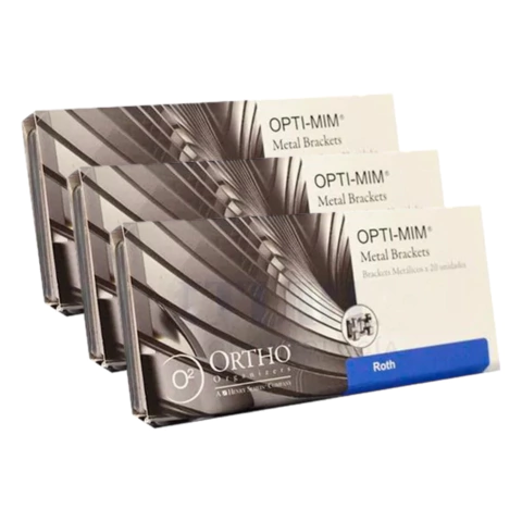 Brackets Metálicos 3 Casos X 20u Roth Opti-mim Ortho Organizers