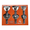 Kit 6 Cubetas De Acero Lisas Para Impresiones Belkys