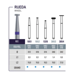 Piedra de diamante Rueda Microdont (varios modelos) - comprar online