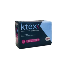 Compresas Descartables 50u K-Tex PRO2- Varios Colores