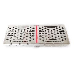 Caja Metálica Cassette Para 5 Instrumentos 18,5x6,5x2,5cm Panorama - Dentalpack