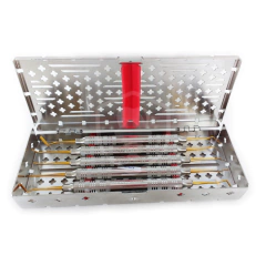 Caja Metálica Cassette Para 5 Instrumentos 18,5x6,5x2,5cm Panorama