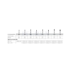 Fresa Carburo CIRUGÍA Troncocónica Plana Turbina FGXL JET (varias medidas) - comprar online