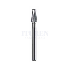 Fresa Carburo Troncocónica Plana Dentada Turbina FG JET (varias medidas)