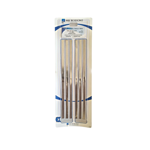 Tiras de Acero Abrasivas Diamantadas 4mm 6u Microdont (10350.252)