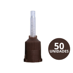 50 Puntas mezcladoras marrones para Rebilda Easydent (1192)