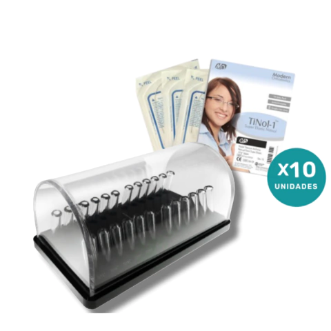 Porta Arcos Superline + 10 paquetes de Arcos de Niti Tinol-1