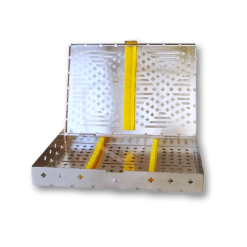 Caja Metálica Cassette Para 10 Instrumentos 18x13x2cm Panorama