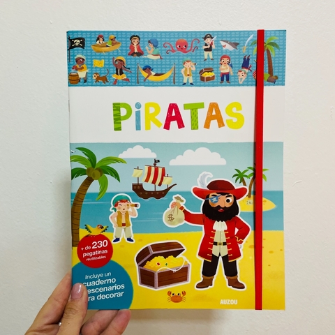 LIBRO STICKERS Y DIVERSION- PIRATAS