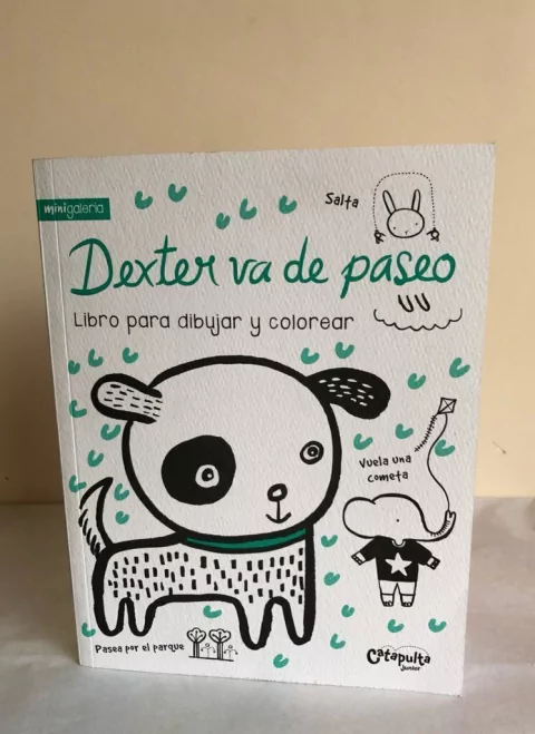 DEXTER VA DE PASEO - para dibujar y colorear