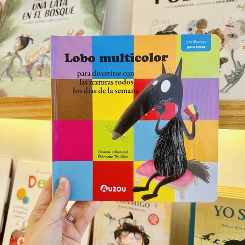 LOBO MULTICOLOR PARA DIVERTIRSE CON LAS TEXTURAS TODOS LOS DÍAS DE LA SEMANA