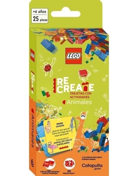 LEGO RECREATE TARJETAS CON ACTIVIDADES - ANIMALES